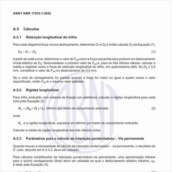 Quais são os parâmetros para o cálculo de interação ponte/viaduto – via permanente?