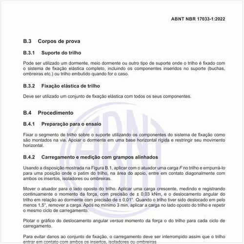 Como deve ser o carregamento e medição com grampos alinhados?