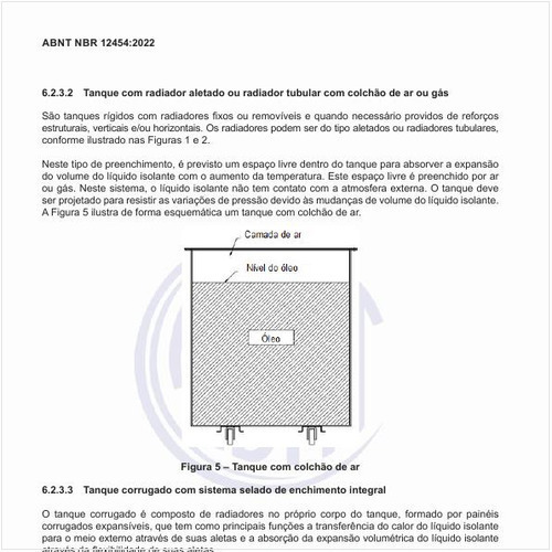 O que é um tanque com radiador aletado ou radiador tubular com colchão de ar ou gás?