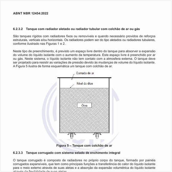 O que é um tanque com radiador aletado ou radiador tubular com colchão de ar ou gás?