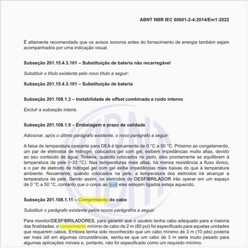 Qual deve ser comprimento do cabo?