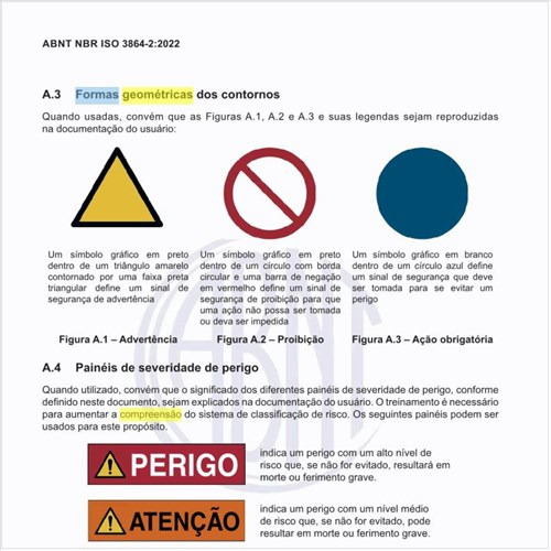 Quais são as formas geométricas dos contornos?
