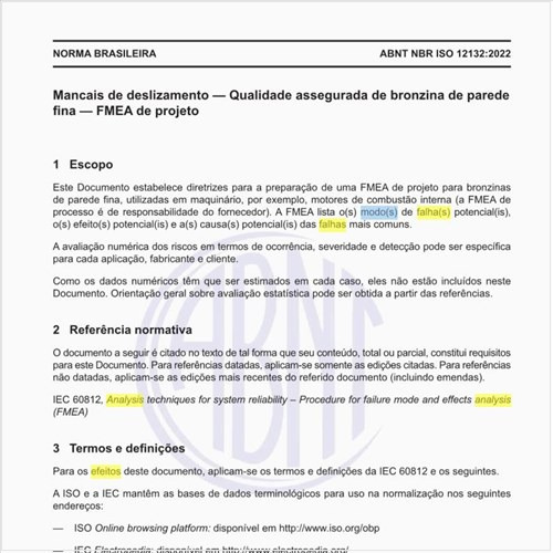 O que é a análise do modo e dos efeitos da falha (FMEA)?