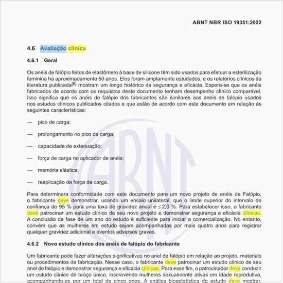 Como deve ser feita a avaliação clínica dos produtos?