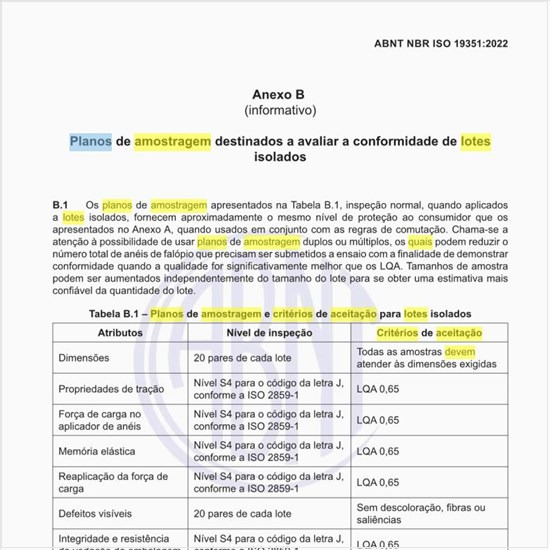Quais devem ser os planos de amostragem e os critérios de aceitação para lotes isolados?