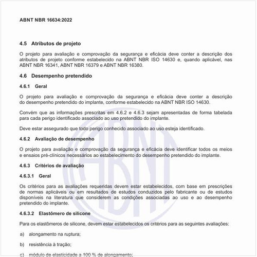 Qual deve ser o desempenho pretendido?