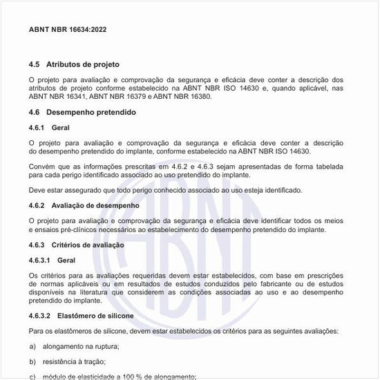 Qual deve ser o desempenho pretendido?