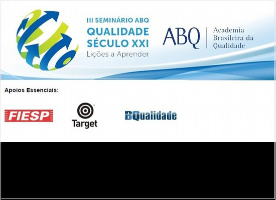Target patrocina o III Seminário ABQ Qualidade Século XXI