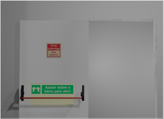 A normalização para as portas corta-fogo para saída de emergência