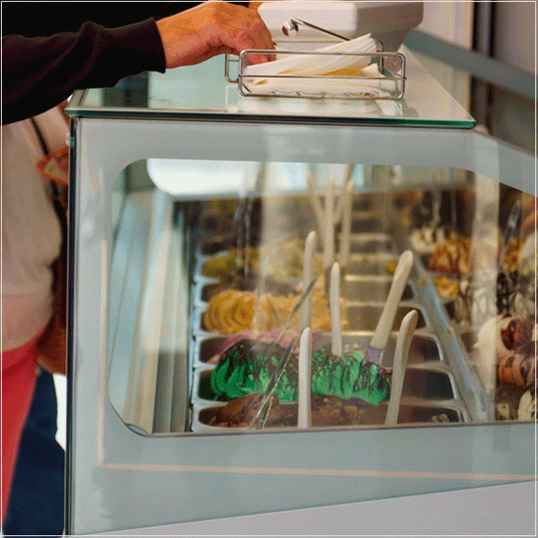 A classificação dos conservadores horizontais fechados para sorvetes