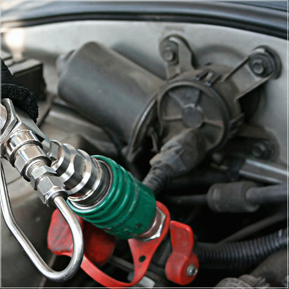 A execução da inspeção dos sistemas de gás natural veicular