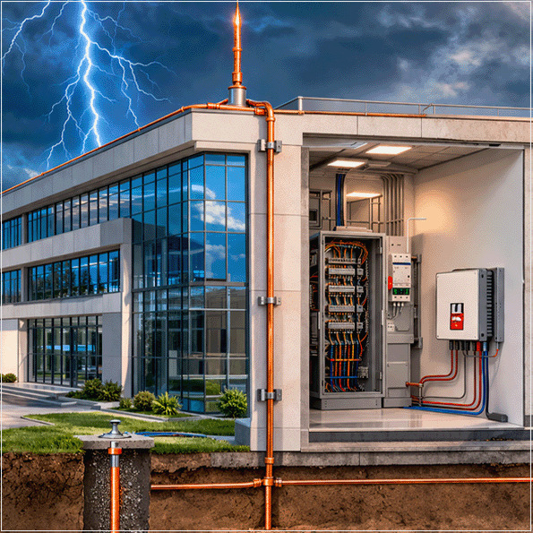 A proteção contra os raios em sistemas elétricos e eletrônicos internos à estrutura