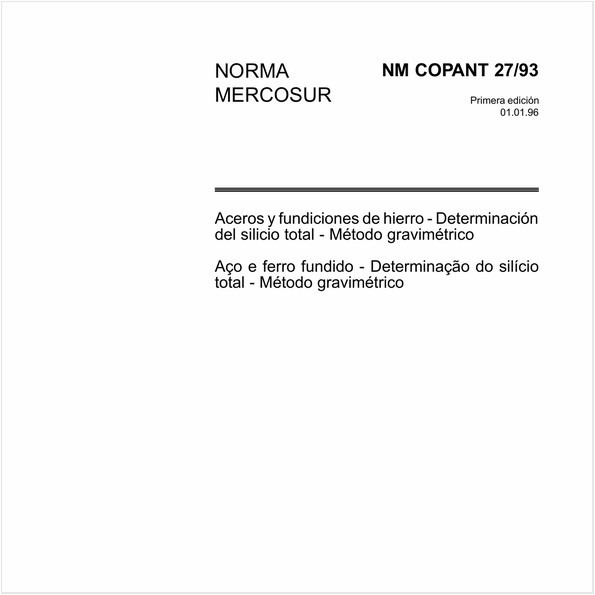 Aço e ferro fundido - Determinação do silício total - Método gravimétrico