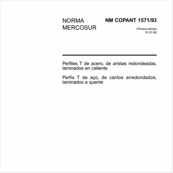 Perfis T de aço, de cantos arredondados, laminados a quente