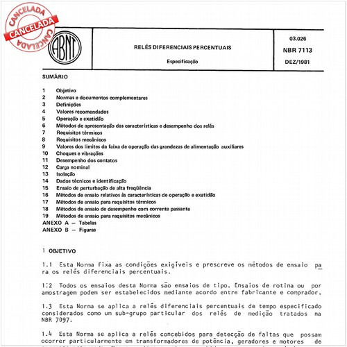 Relés diferenciais percentuais