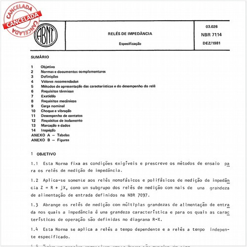 Relés de impedância