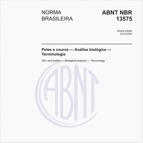 Peles e couros — Análise biológica — Terminologia