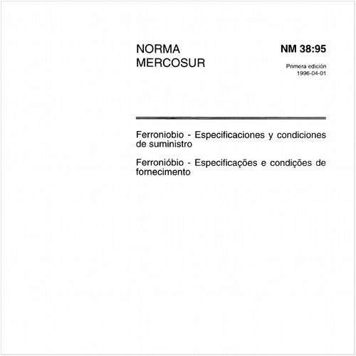 Ferronióbio - Especificações e condições de fornecimento