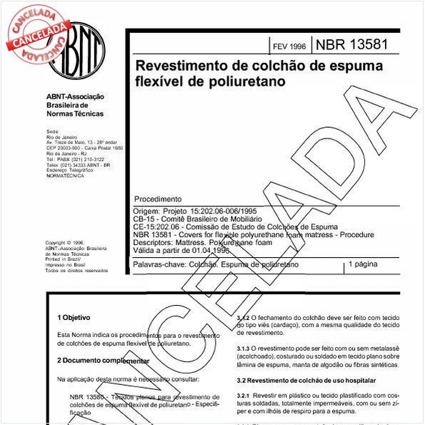 Revestimento de colchão de espuma flexível de poliuretano