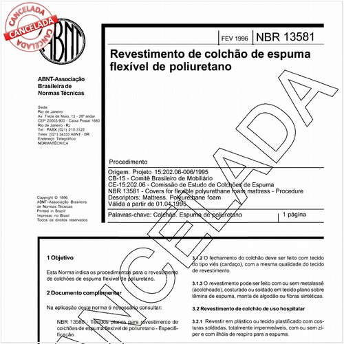 Revestimento de colchão de espuma flexível de poliuretano