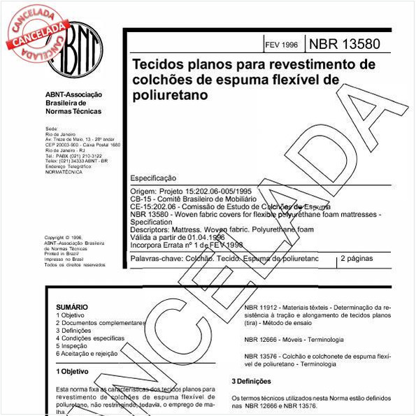 Tecidos planos para revestimento de colchões de espuma flexível de poliuretano