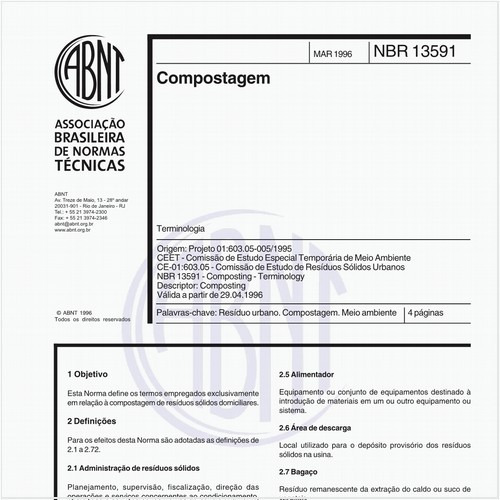 Compostagem - Terminologia