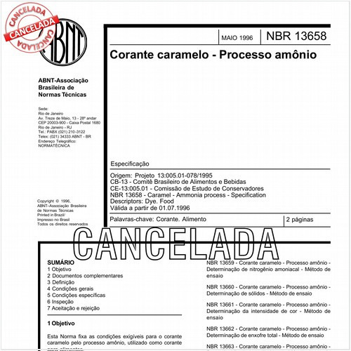 Corante caramelo - Processo amônio