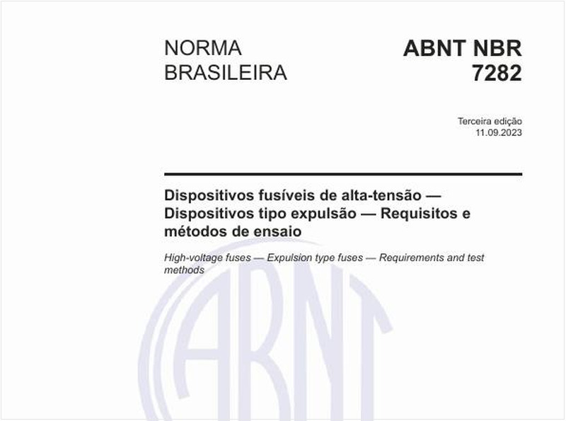 Dispositivos fusíveis de alta-tensão — Dispositivos tipo expulsão — Requisitos e métodos de ensaio