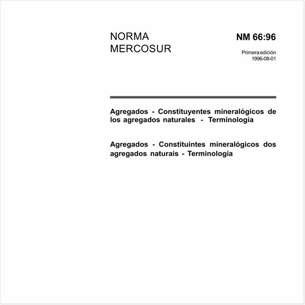 Agregados - Constituintes mineralógicos dos agregados naturais - Terminologia