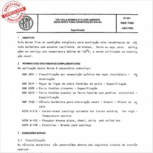 Válvula borboleta com assento resiliente para construção naval