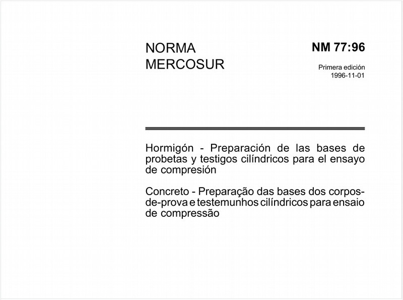Concreto - Preparação das bases dos corpos-de-prova e testemunhos cilíndricos para ensaios de compressão