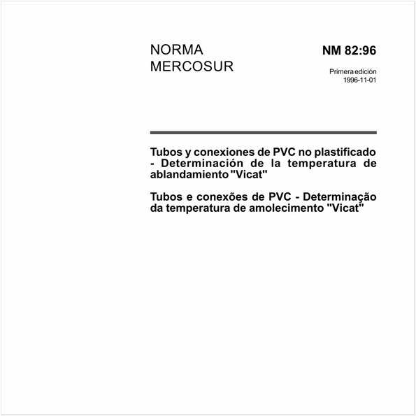 Tubos e conexões de PVC - Determinação da temperatura de amolecimento "Vicat"
