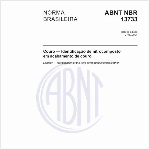 Couro — Identificação de nitrocomposto em acabamento de couro