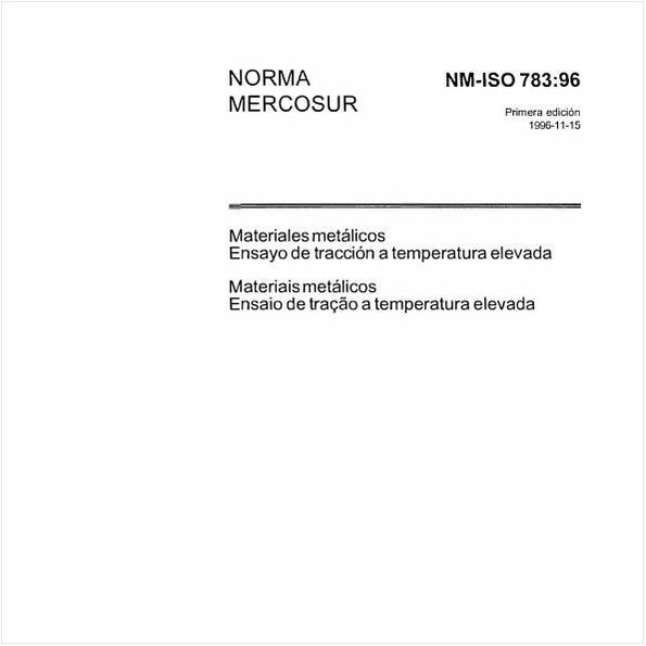 Materiais metálicos - Ensaio de tração a temperatura elevada