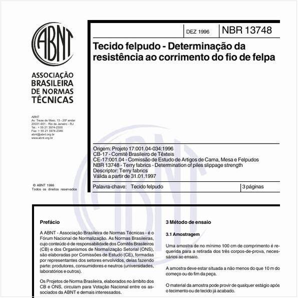 Tecido felpudo - Determinação da resistência ao corrimento do fio de felpa