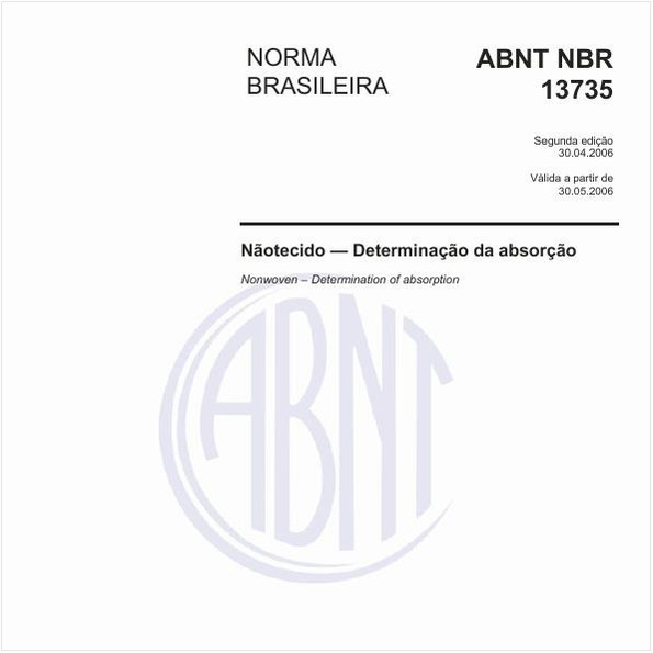 Nãotecido - Determinação da absorção