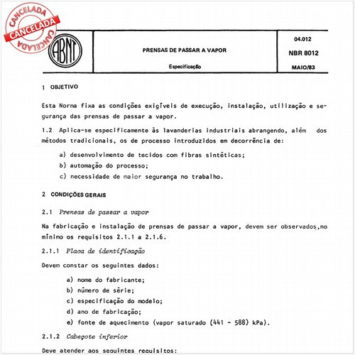 Prensa de passar a vapor