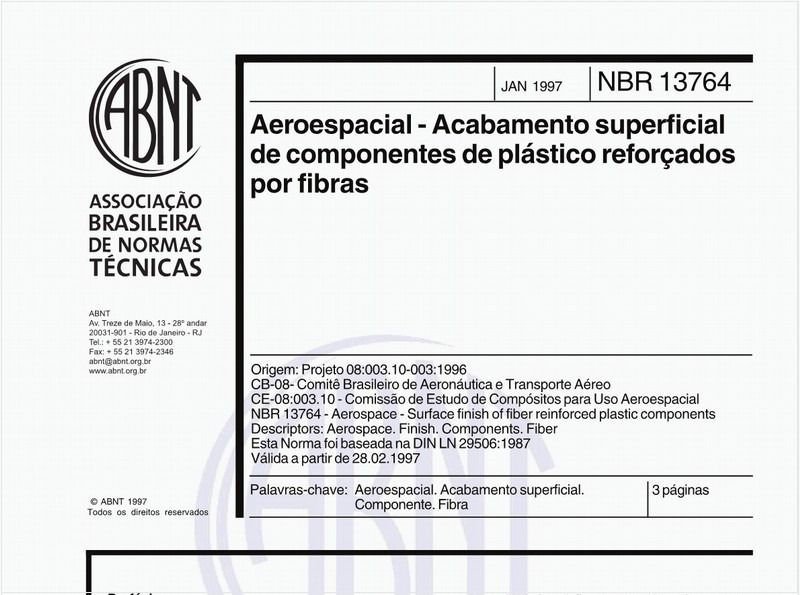 Aeroespacial - Acabamento superficial de componentes de plástico reforçados por fibras