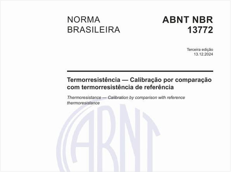 Termorresistência - Calibração por comparação com termorresistência de referência