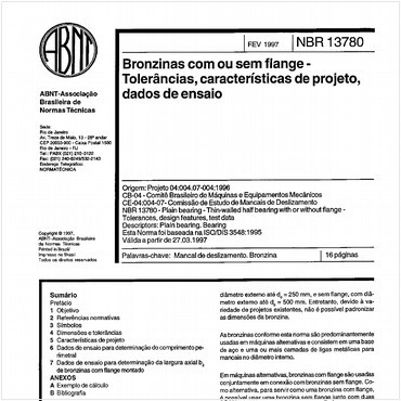 NBR13780 de 02/1997