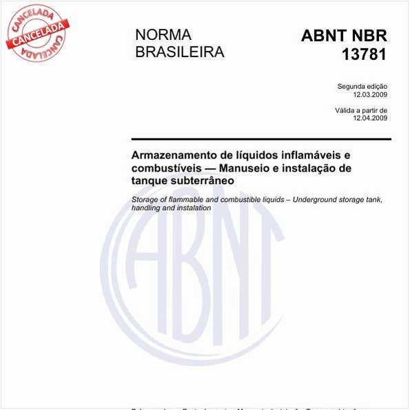 Armazenamento de líquidos inflamáveis e combustíveis - Manuseio e instalação de tanque subterrâneo