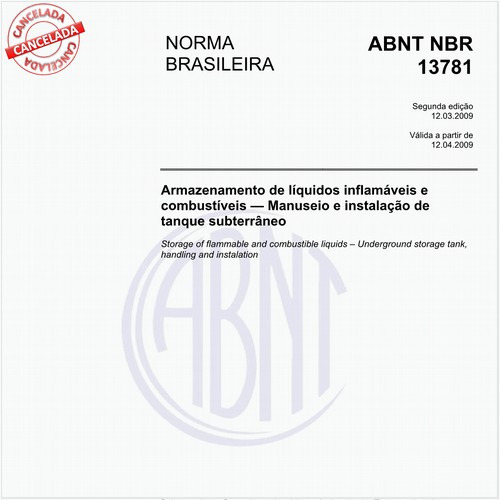 Armazenamento de líquidos inflamáveis e combustíveis - Manuseio e instalação de tanque subterrâneo