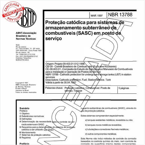 Proteção catódica para sistemas de armazenamento subterrâneo de combustíveis (SASC) em posto de serviço