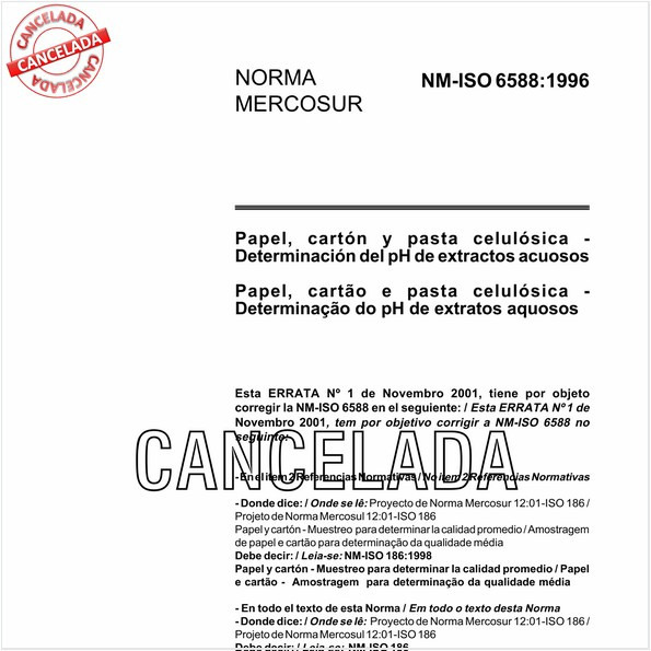 Papel, cartão e pasta celulósica - Determinação do pH de extratos aquosos