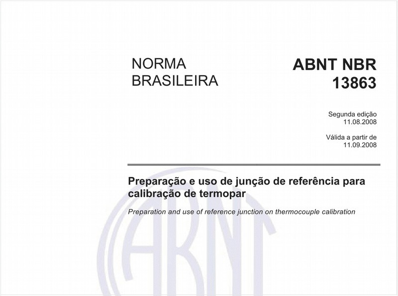 Preparação e uso de junção de referência para calibração de termopar