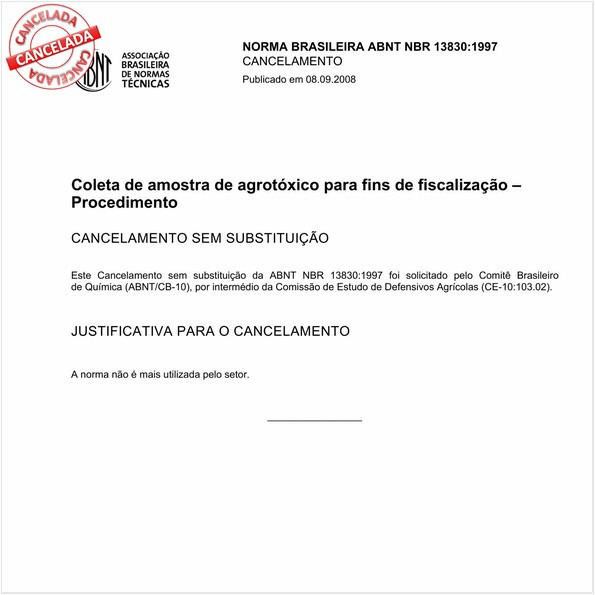 Coleta de amostra de agrotóxico para fins de fiscalização - Procedimento