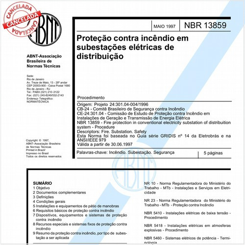 Proteção contra incêndio em subestações elétricas de distribuição