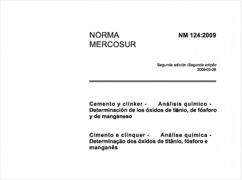 Cimento e clínquer - Análise química - Determinação dos óxidos de titânio, fósforo e manganês