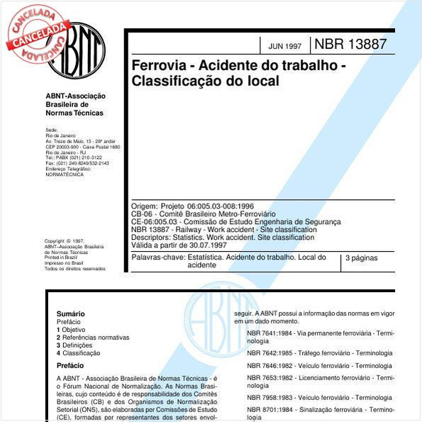 Ferrovia - Acidente do trabalho - Classificação do local