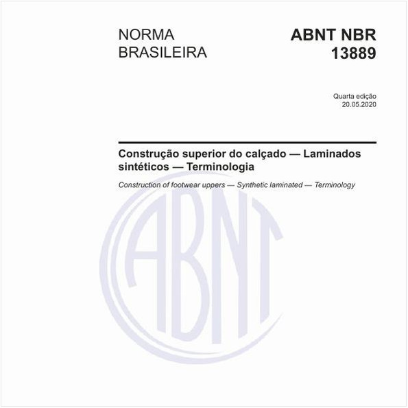 Construção superior do calçado — Laminados sintéticos — Terminologia